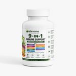 Elevana 9-in-1 Immune Support Supplement – Elderberry, Echinacea, Vitamin C, D3, Zinc, Vitamin E, B6 & Antioxidant Support – 60 Capsules