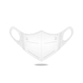 Medi-sky 3D Disposable Mask for Adults, Elastic Cloth Ear Straps Breathable Face Mask Individual Package 50pcs White