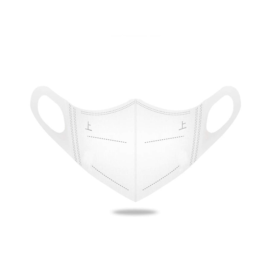 Medi-sky 3D Disposable Mask for Adults, Elastic Cloth Ear Straps Breathable Face Mask Individual Package 50pcs White