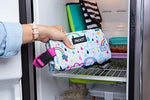 PackIt Freezable Snack Box, Rainbow Sky, Built with ECOFREEZE Technology, Collapsible, Reusable, Zip Closure with Buckle Handle, Great for All Ages and Fresh Snacks on the go