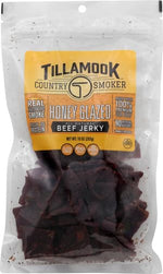 Tillamook Country Smoker Real Hardwood Smoked Beef Jerky, Honey Glazed, 10 Ounce