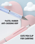 Nicpro 3PCS Cute Mechanical Pencil Set with Case, 0.7 mm Pencils with 6 Tube HB Lead Refill, 3PCS Eraser, 9PCS Eraser Refill for School Supplies Kid Student Writing, Drafting Drawing Sketching
