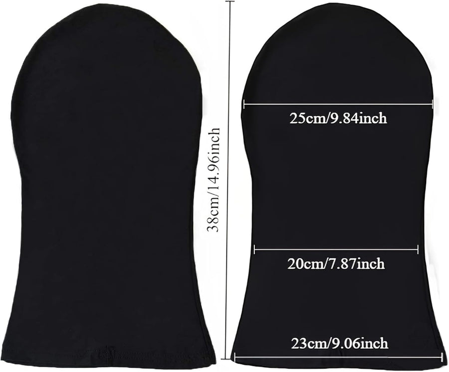 Homelex 2 Pieces Full Face Mask, Unisex BW 2nd Skin Spandex Halloween Hood