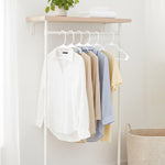 Utopia Home - Plastic Hangers 50 Pack - Space Saving Clothes Hanger - Durable and Strong Closet Organizers and Storage Makes It Ideal Stocking Stuffers or Apartment or Dorm Room Essentials (White)