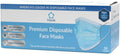 Litepak 2000pcs Disposable Face Masks Black 3-Ply Adult Mask Nose Wire Protection - Breathable Protective Face Covering