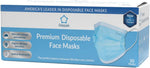 Litepak 2000pcs 3-Ply Black Disposable Face Masks Adult Size