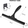 SetSail Squeegee for Shower Glass Door Stainless Steel Shower Squeegee for Glass Doors All-Purpose Window Squeegee for Tile Shower Walls, Sink, Mirror, Bathroom, Car Window Cleaning 10 Inches