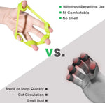 Hand Grip Strengthener, Finger Exerciser, 6-Pc Set, Silicone