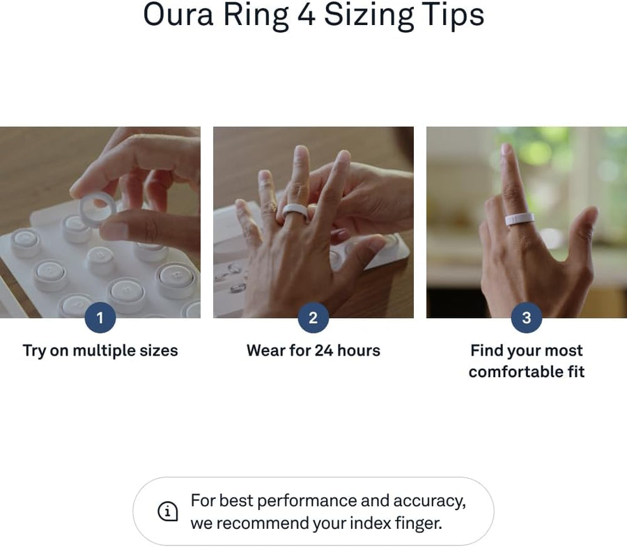 Oura Ring 4 - Silver - Size 9 - Sleep, Activity, Women’s Health, AI Advisor, Up to 8 Days of Battery Life, Size Before You Buy, Android & iOS Compatible