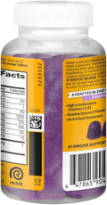 Airborne Elderberry + Zinc & Vitamin C Gummies For Adults, Immune Support Vitamin D & Zinc Gummies With Powerful Antioxidant Vitamins C D & E - 50 Gummies, Elderberry Flavor