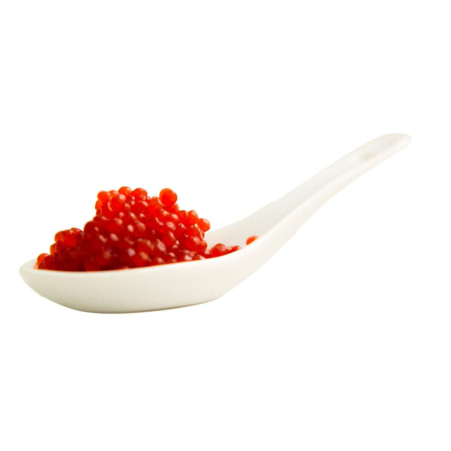 Eurocaviar - Shikran - Sampler pack: 4 x 0.88 oz Mullet Roe Black Caviar Pearls + Mullet Roe Red Caviar Pearls + Smoked Salmon Caviar Pearls + Anchovies Caviar Pearls [Premium Caviar Alternative]