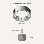 Oura Ring 4 - Silver - Size 9 - Sleep, Activity, Women’s Health, AI Advisor, Up to 8 Days of Battery Life, Size Before You Buy, Android & iOS Compatible