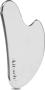 Kitsch Stainless Steel Gua Sha Facial Tool - Face Sculpting, Jawline Shaper, Lymphatic Drainage