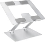Sturdy and Portable Ergonomic Laptop Stand for Desk, Adjustable Riser, Fits all Laptops and Notebooks up to 17.3 Inch, Silver, 10 x 8.7 x 6 in