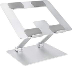 Sturdy and Portable Ergonomic Laptop Stand for Desk, Adjustable Riser, Fits all Laptops and Notebooks up to 17.3 Inch, Silver, 10 x 8.7 x 6 in