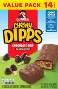 Quaker Chewy Dipps Granola Bars Chocolate Chip, 1.09 oz, 14 Ct
