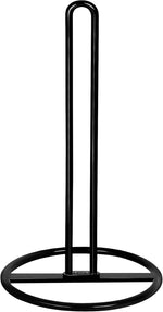 Paper Towel Holder Countertop, OBODING, Kitchen Paper Towel Stand Holder for Kitchen Organization and Storage, Paper Towel Holders for Standard and Large Size Rolls (Black)