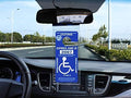 Handicap Parking Placard Holder, Ultra Transparent Disabled Permit Protective Cover with Large Hanger by Tbuymax (Set of 2)