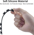 4 PCS Extended Silicone Bands Anti-Tightening Strap for Masks to Prevent Ear Pain,Adjustable Comfort mask Grips Extension Buckle Holder Hook Ear Strap,Black