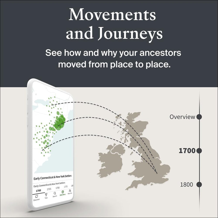 AncestryDNA Genetic Ethnicity Test Kit with 3600+ Regions