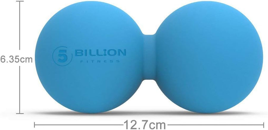 5BILLION FITNESS Double Lacrosse Massage Ball for Physical Therapy and Myofascial Release