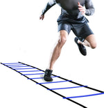 GHB Pro 20ft Agility Ladder - 12 Rungs, Adjustable, with Bag