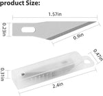 DIYSELF 1 Pcs Craft Knife Hobby Knife with 11 Pcs Stainless Steel Blade Kit, 1pcs Steel 15CM Ruler for Art, Scrapbooking, Stencil (Purple)