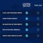 Celtic Sea Salt Kosher, 1 lb Resealable Bag, Unrefined Mineral-rich, Chef-Trusted Exquisite Taste, Hand-Harvested, Family Founded Since 1976