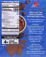 Atkins Chocolate Crème Protein Wafer Crisps, Protein Dessert, 4g Net Carb, 1g Sugar, High in Fiber, Keto Friendly, 5 Count