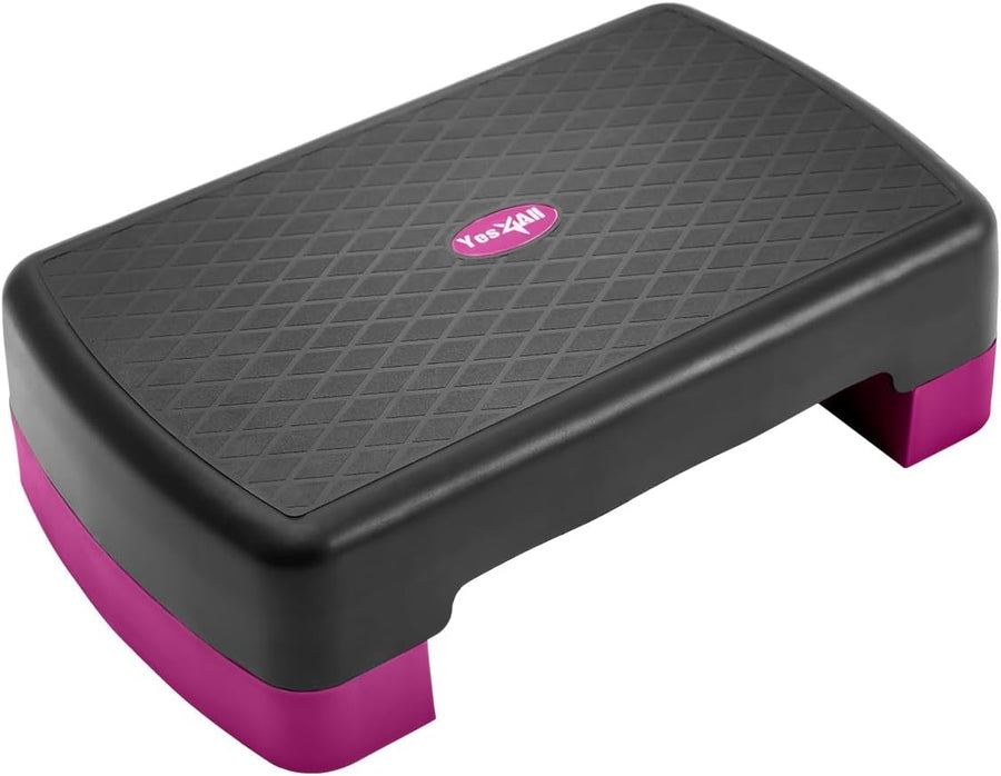 Yes4All Aerobic Exercise Step Platform - Compact Stepper for Cardio & Strength