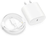Fast Charger i Phone, 20W USB C Block with 6Ft Cable Compatible with IP 14/14 Pro/14 Plus/14 Pro Max/13/13 Mini/13 Pro/13 Pro Max/12/11/X & More