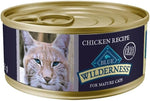 Blue Buffalo Wilderness High-Protein Grain-Free Wet Food For Adult Cats 7+, Chicken Recipe, 5.5-oz., 24-count