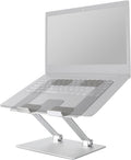 Sturdy and Portable Ergonomic Laptop Stand for Desk, Adjustable Riser, Fits all Laptops and Notebooks up to 17.3 Inch, Silver, 10 x 8.7 x 6 in