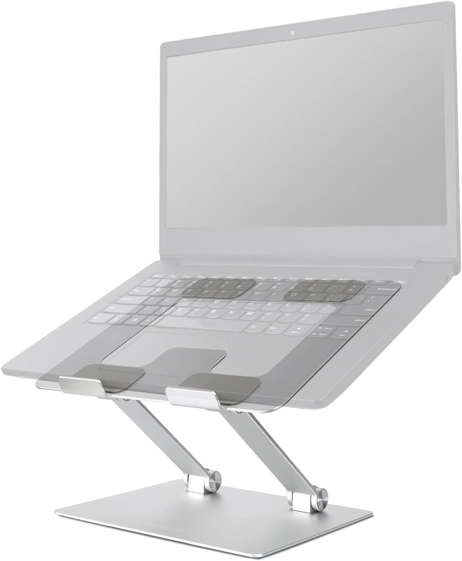 Sturdy and Portable Ergonomic Laptop Stand for Desk, Adjustable Riser, Fits all Laptops and Notebooks up to 17.3 Inch, Silver, 10 x 8.7 x 6 in