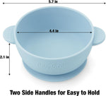 PandaEar 3 Pack Baby Bowls with Suction| Stay Put Silicone Food Bowl for Babies Kids Toddlers Infants| Food Grade Soft Safe BPA-Free Silicone (Multi-Color)