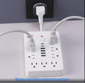 Surge Protector Power Strip,17-in-1, 11 AC Outlets with 4 USB & 2 Type-C Ports, 12-Inch Cord, White, This Compact Powerhouse Delivers Comprehensive Charging Solutions for All Your Devices.