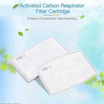 100 Pcs Activated Carbon PM2.5 Mask Filter Paper 5 Layers Replacement PM 2.5 Face Filter Insert