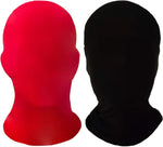 Homelex 2 Pieces Full Face Mask, Unisex BW 2nd Skin Spandex Halloween Hood