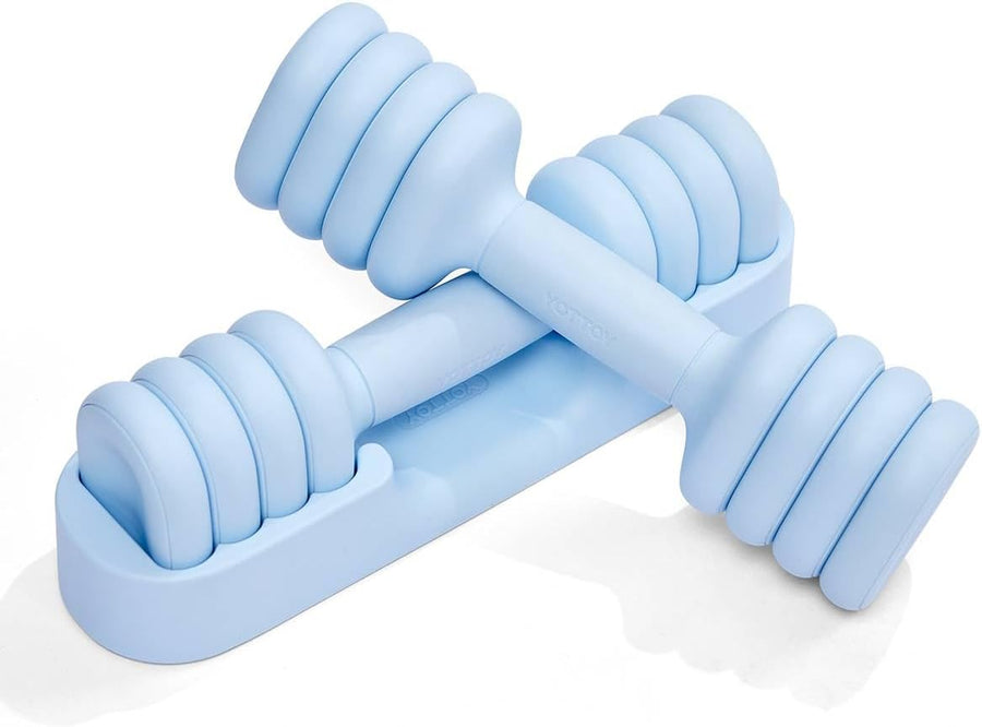 YOTTOY Adjustable Dumbbell Set of 2, 4-in-1 Hand Weights for Home Gym