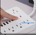 Surge Protector Power Strip,17-in-1, 11 AC Outlets with 4 USB & 2 Type-C Ports, 12-Inch Cord, White, This Compact Powerhouse Delivers Comprehensive Charging Solutions for All Your Devices.