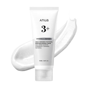 ANUA 3 Ceramide Panthenol Moisture Barrier Cream, Hydrating Face Moisturizer for Normal Skin, Panthenol, Ceramide, Centella for Skin Barrier Non Comedogenic, Korean Skincare (100ml/ 3.38 fl. oz.)