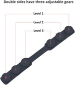 4 PCS Extended Silicone Bands Anti-Tightening Strap for Masks to Prevent Ear Pain,Adjustable Comfort mask Grips Extension Buckle Holder Hook Ear Strap,Black