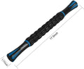 YANSYI Professional 9-Roller Deep Tissue Massage Stick Blue Portable Muscle Recovery