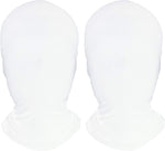 Homelex 2 Pieces Full Face Mask, Unisex BW 2nd Skin Spandex Halloween Hood