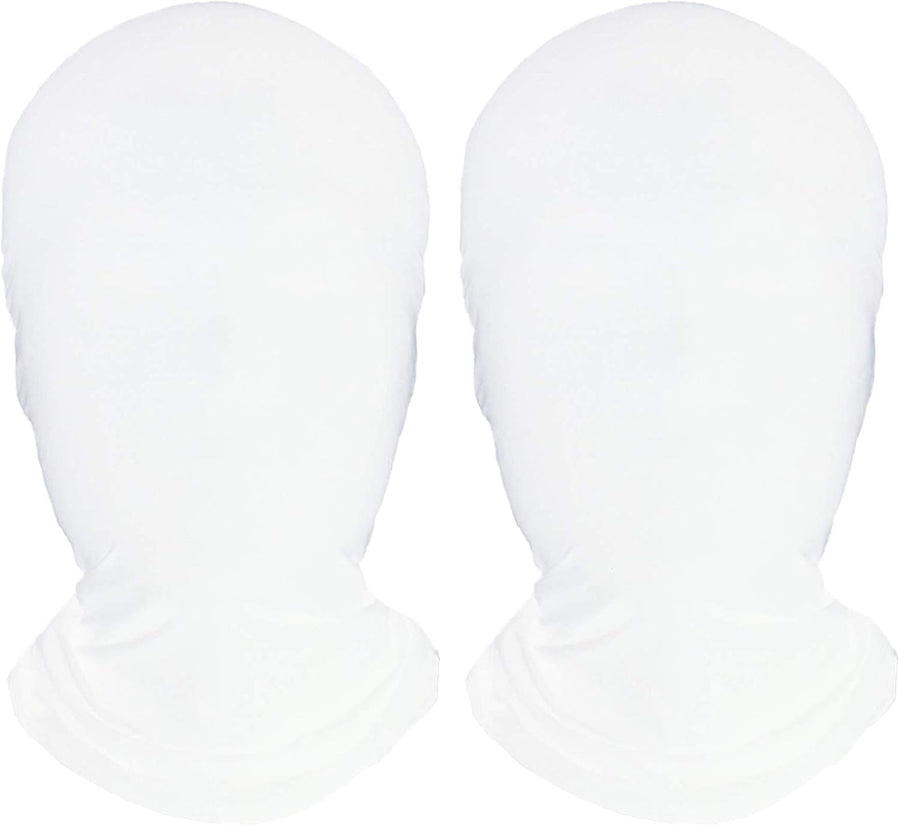 Homelex 2 Pieces Full Face Mask, Unisex BW 2nd Skin Spandex Halloween Hood