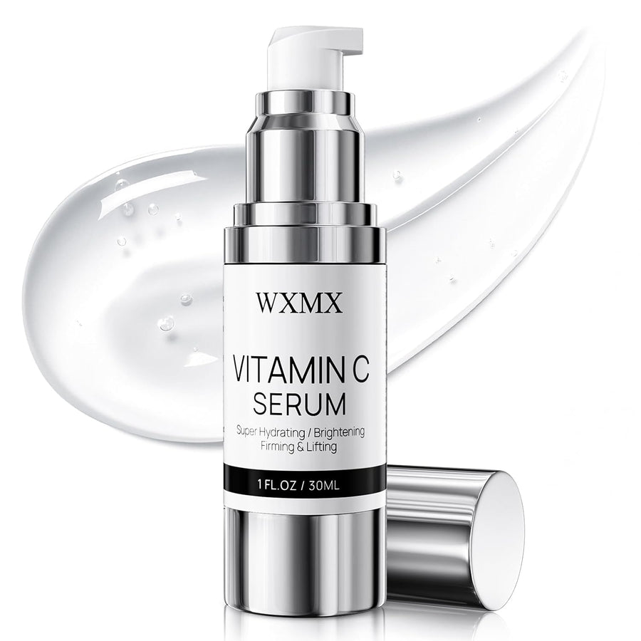Super Vitamin C Face Serum for Mature Skin: All-in-One Hydrating Anti-Aging Formula by Vitamin C, Hyaluronic Acid, Caffeine-Firming, Lifting, Targets Dark Spots, Wrinkles, 1 fl oz (Pack of 1)