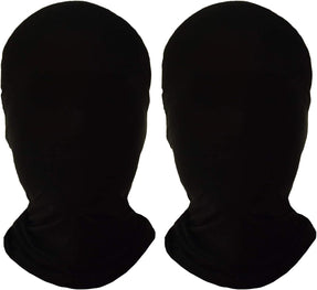 Homelex 2 Pieces Full Face Mask, Unisex BW 2nd Skin Spandex Halloween Hood