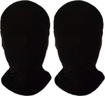 Homelex 2 Pieces Full Face Mask, Unisex BW 2nd Skin Spandex Halloween Hood