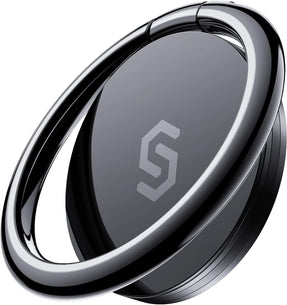 Syncwire Cell Phone Ring Holder Stand, 360 Degree Rotation Finger Ring Kickstand Polished Metal Phone Grip for Magnetic Car Mount