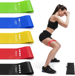 Resistance Bands Set with 5 Levels, Multi-Colored for Fitness